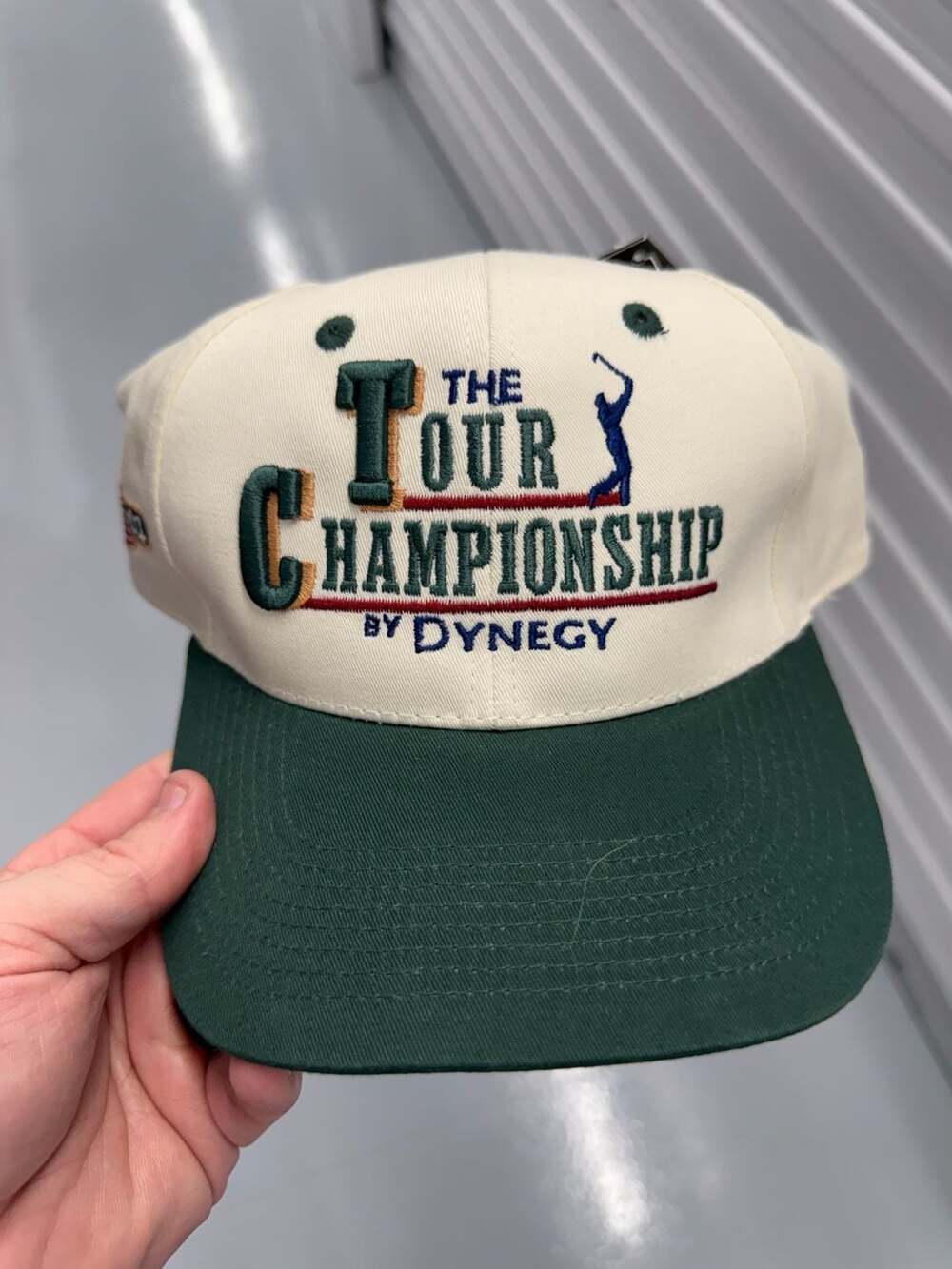 PGA Tour Championship By Dynegy Hat Cap Cream Green 2001